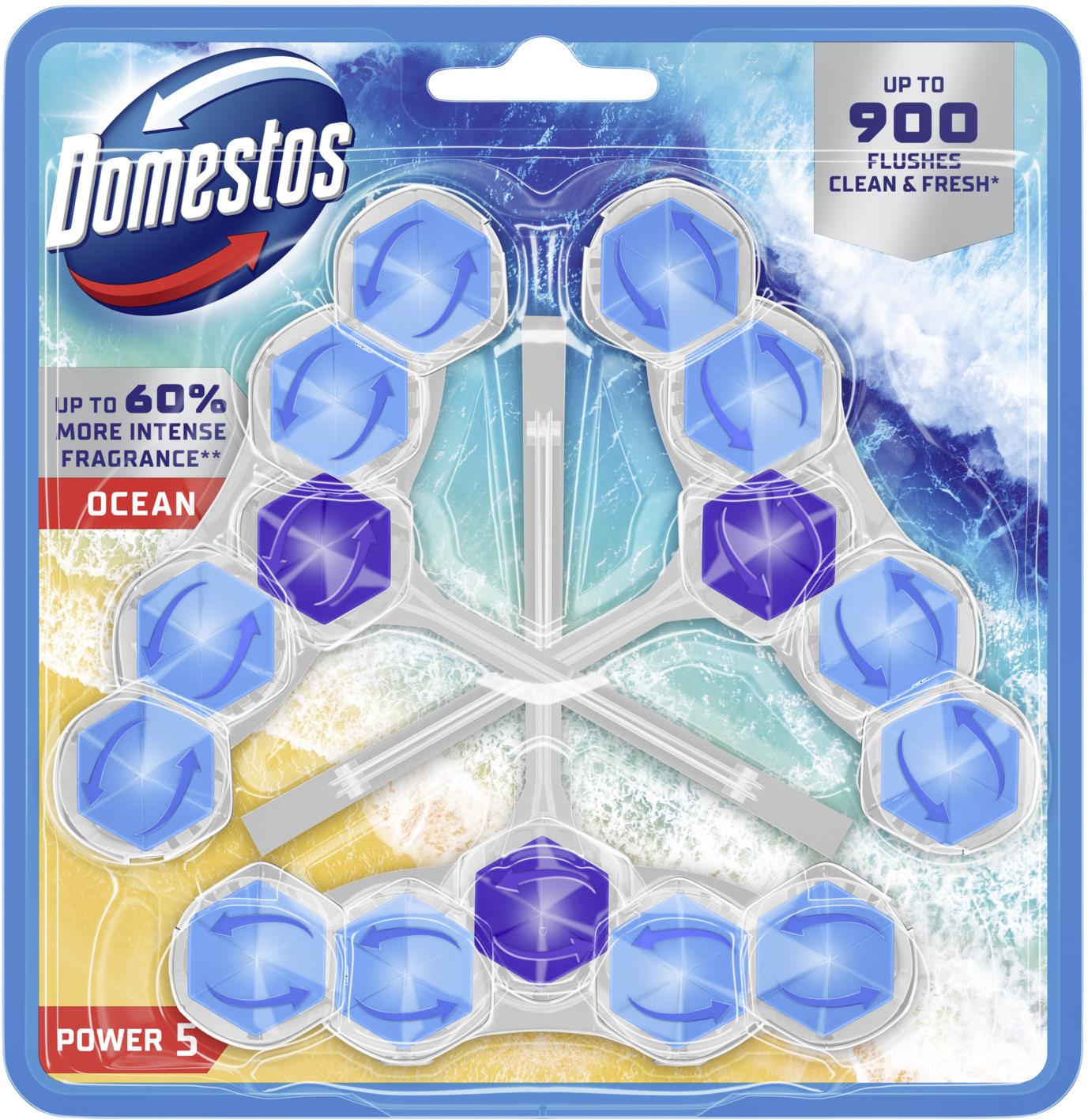 DOMESTOS Power 5 Oceán 3 × 50 g