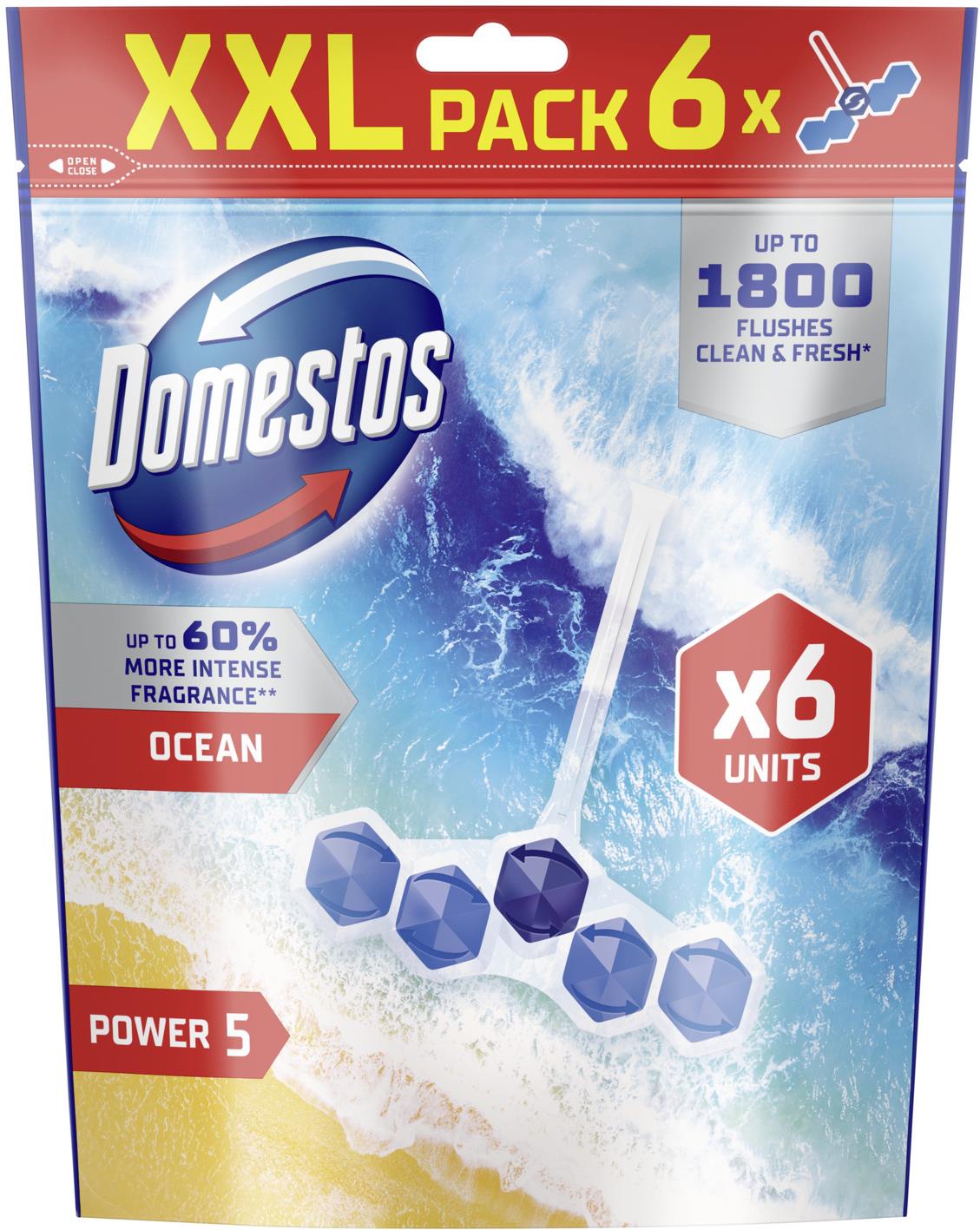 DOMESTOS Power 5 Oceán 6 × 50 g