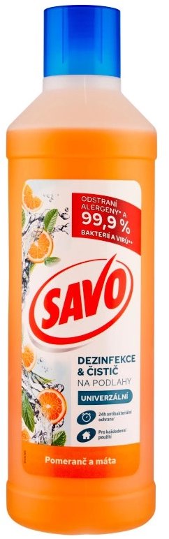 SAVO dezinfekce a čistič na podlahy Pomeranč 1 l