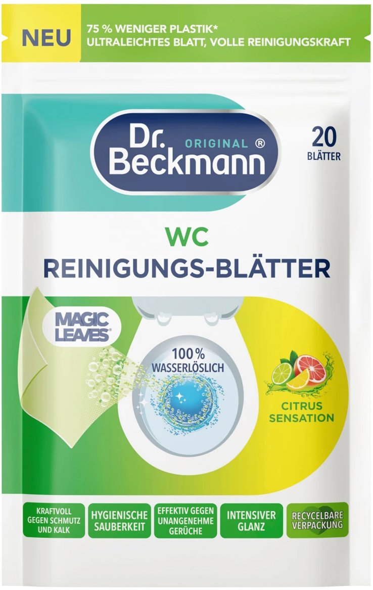 DR. BECKMANN Čisticí ubrousky do WC Citrus Sensation 20 ks