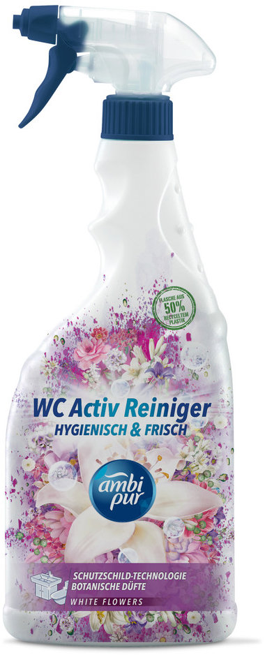 AMBI PUR WC Active sprej bílé květy 750 ml