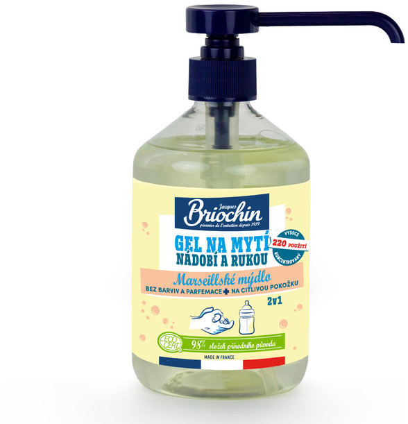 BRIOCHIN Gel na mytí nádobí i rukou 2v1 Marseillské mýdlo 500 ml