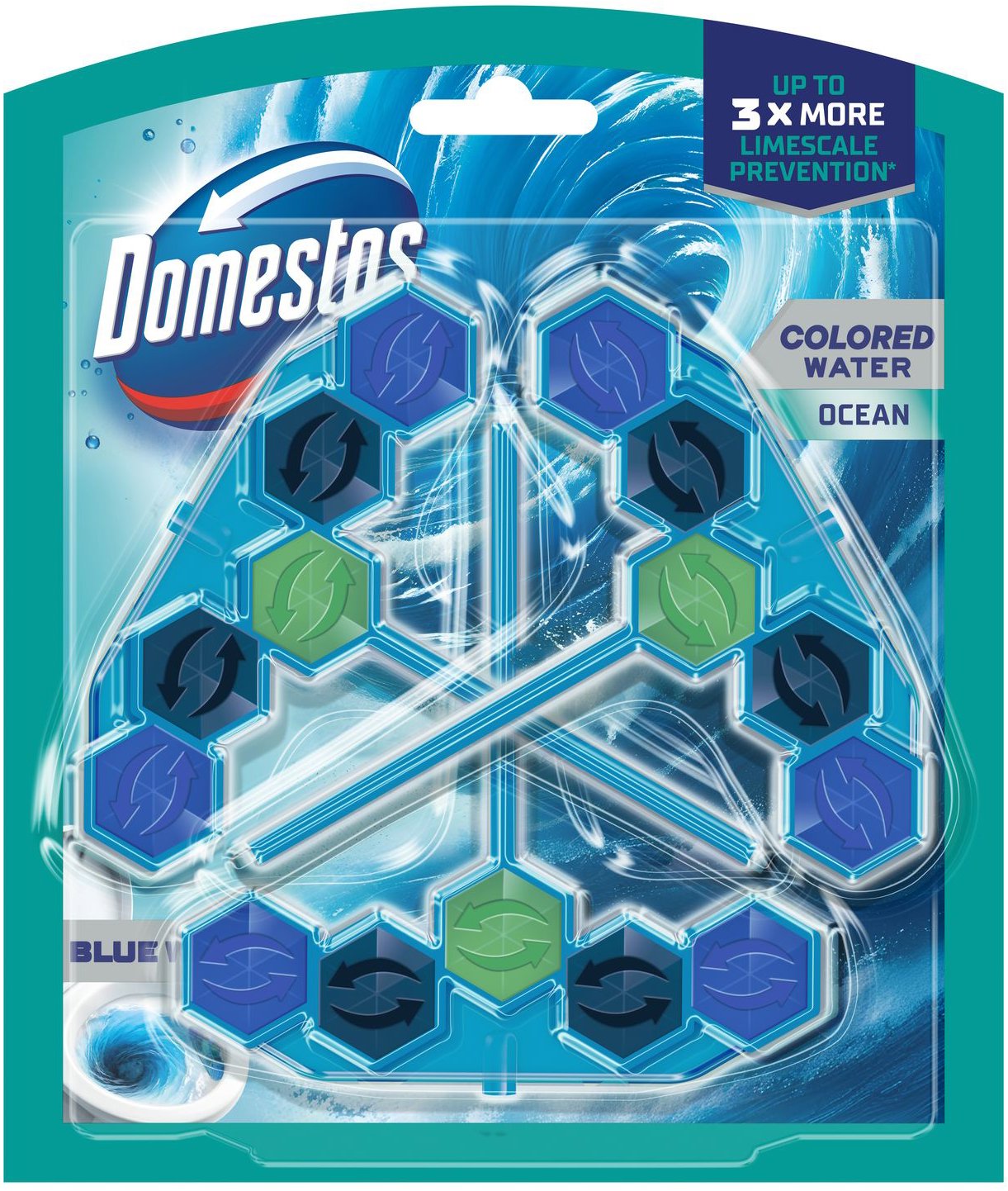 DOMESTOS Blue Water Ocean 3 × 48 g
