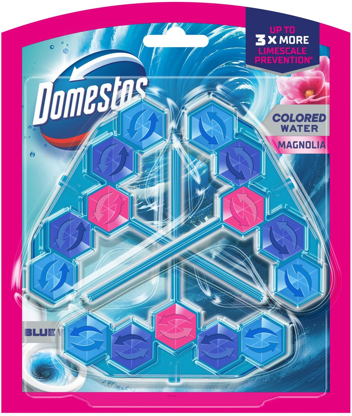 DOMESTOS Blue Water Magnolia 3 × 48 g