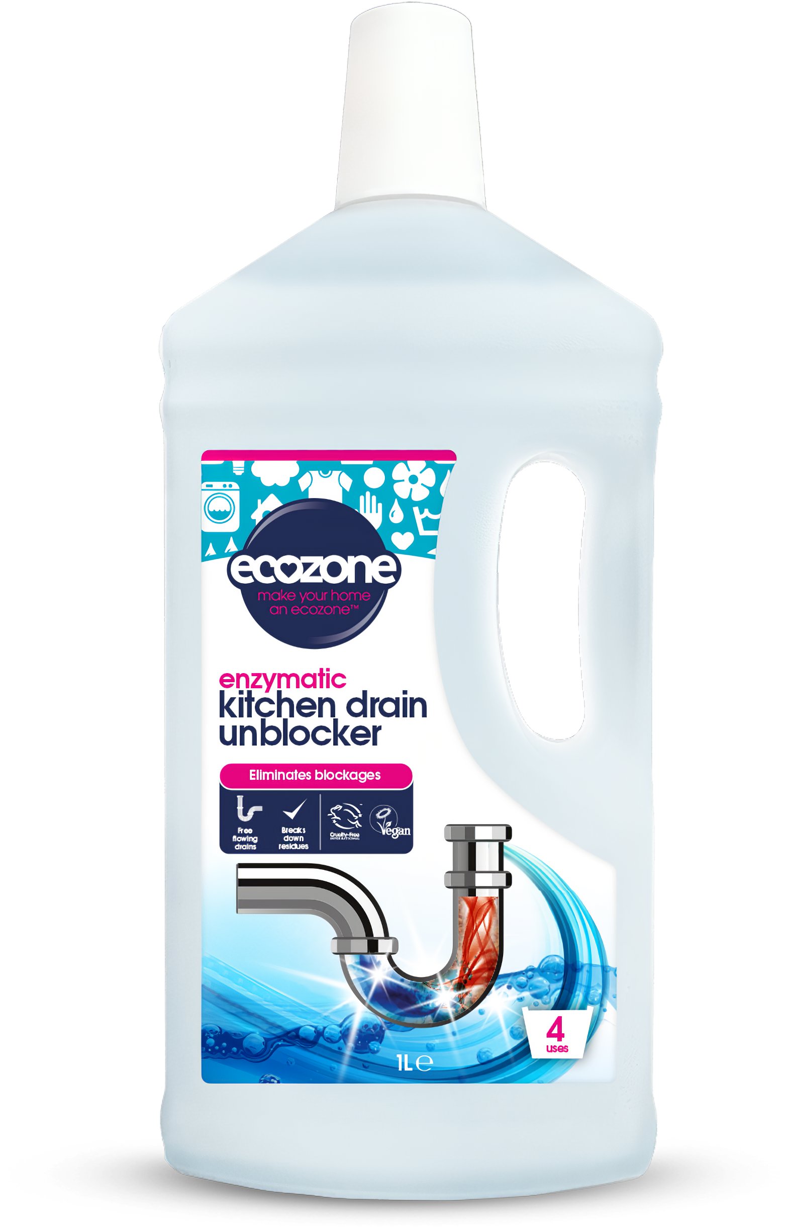 Ecozone Čistič kuchyňských odpadů - 4 dávky 1 l