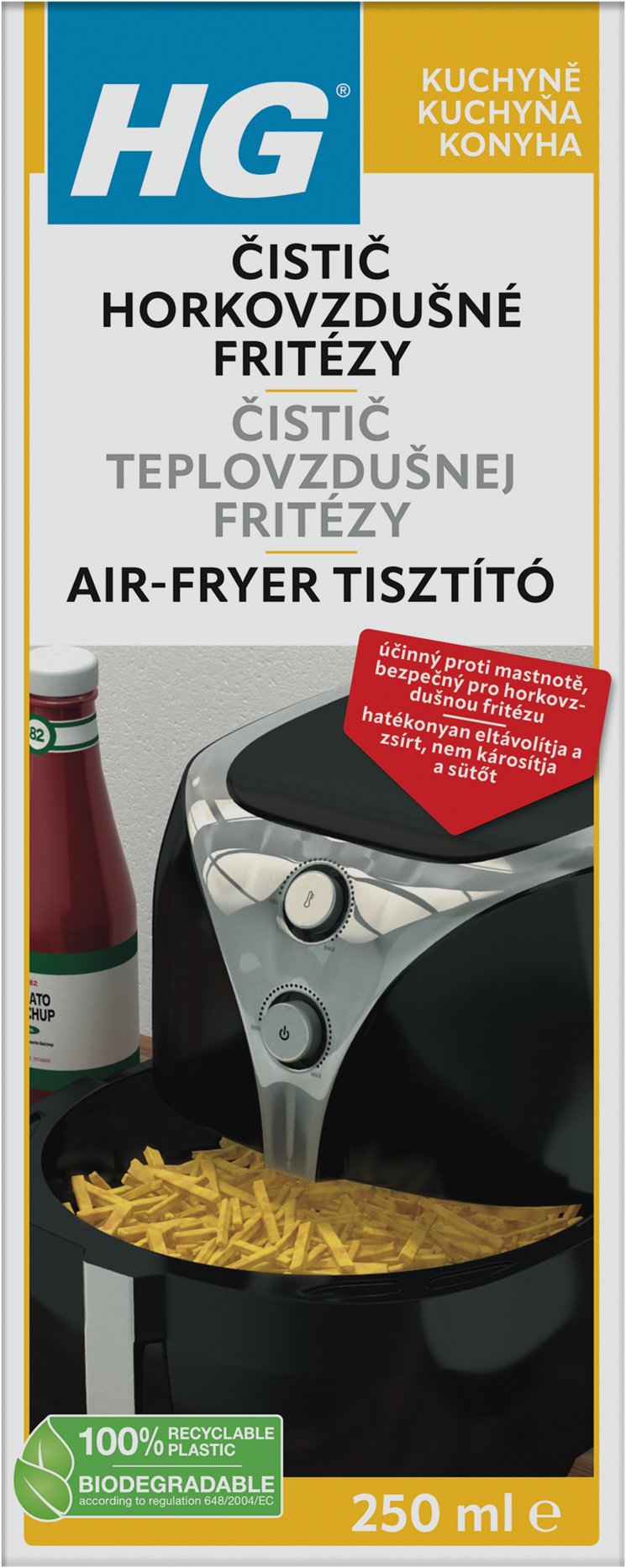 HG čistič horkovzdušné fritézy 250 ml