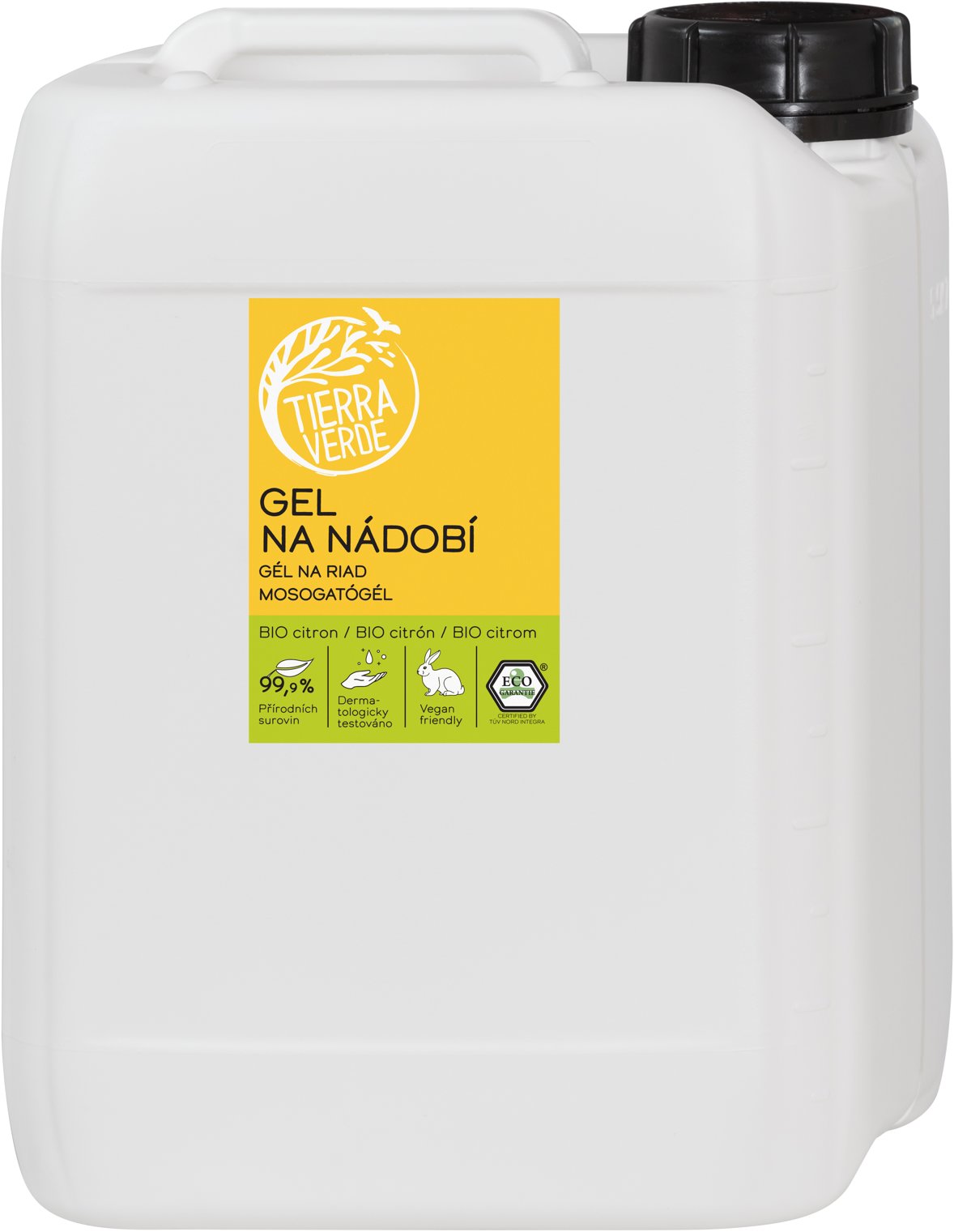 TIERRA VERDE gel na nádobí BIO citron 5 l