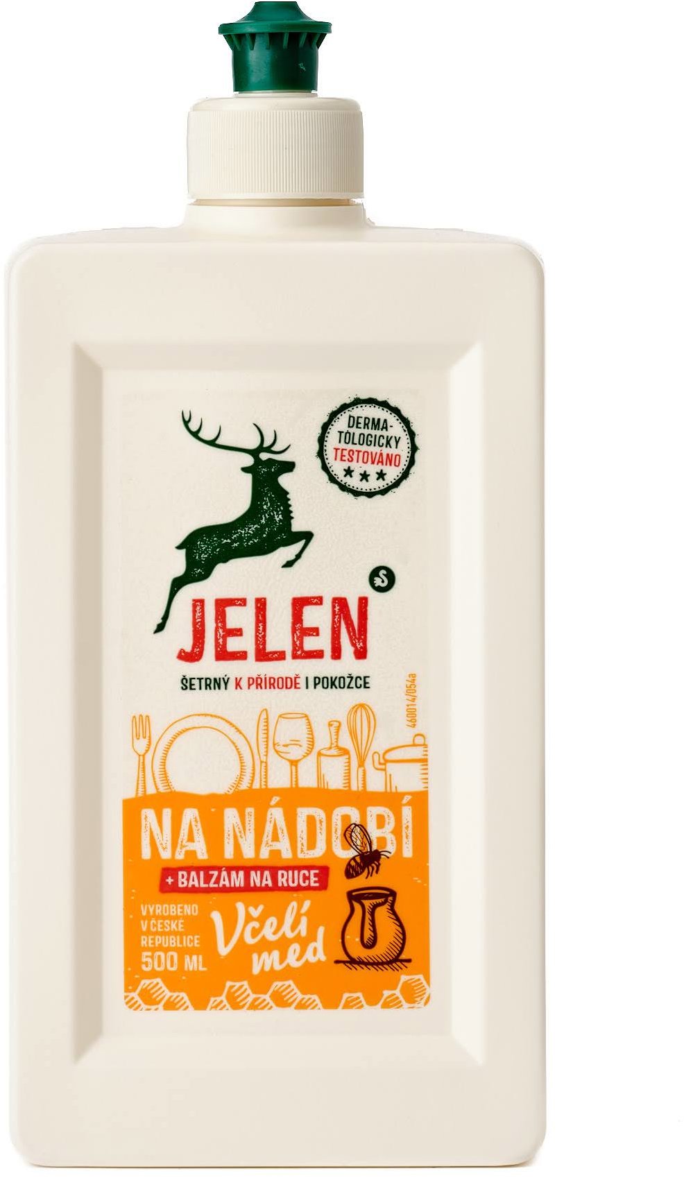 JELEN Na nádobí včelí med 500 ml