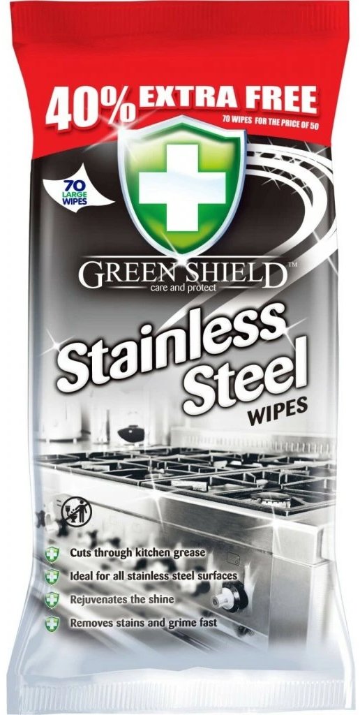 GREEN SHIELD Stainless na nerezové plochy 70 ks