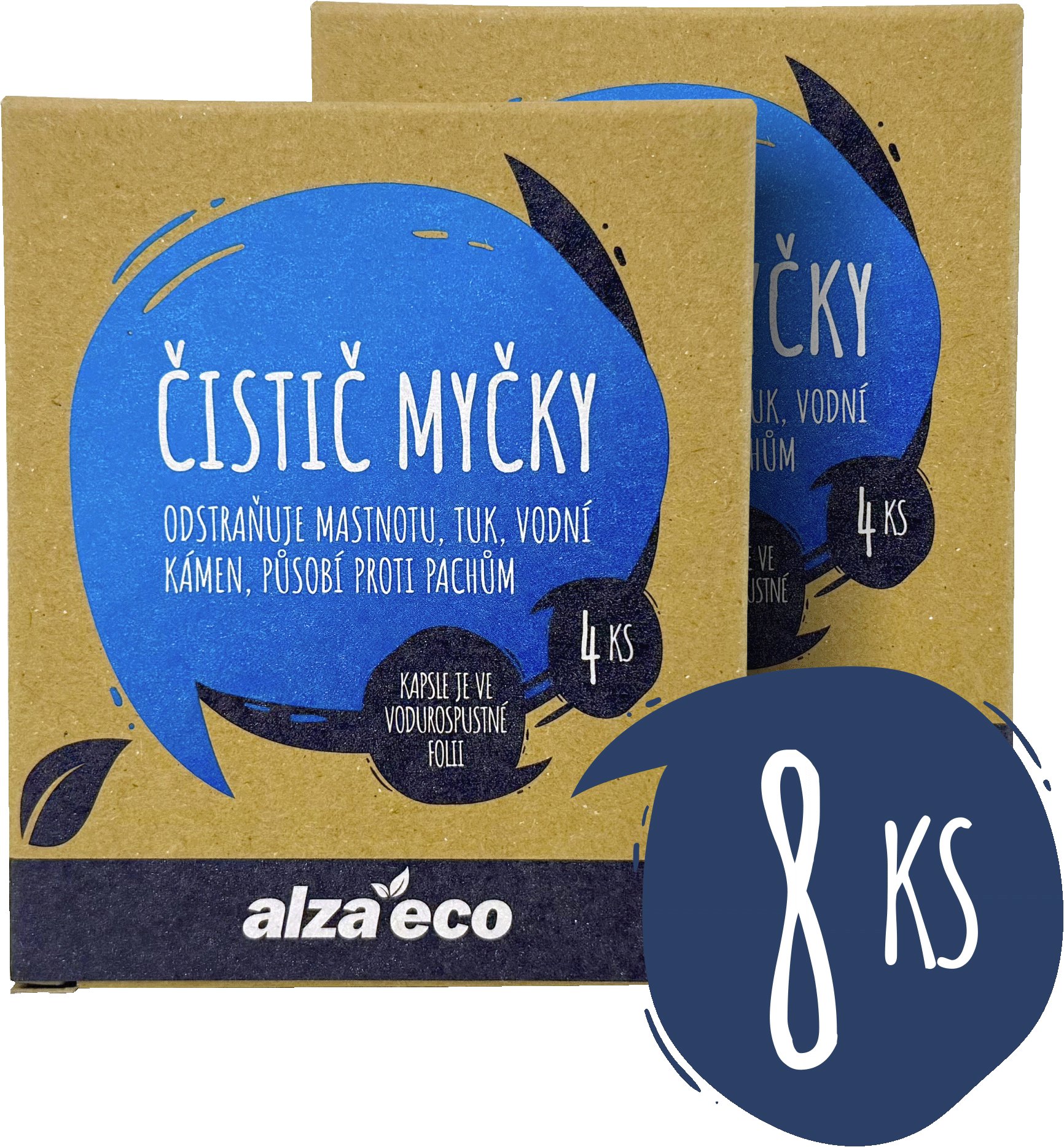 AlzaEco čistič myčky 8 ks