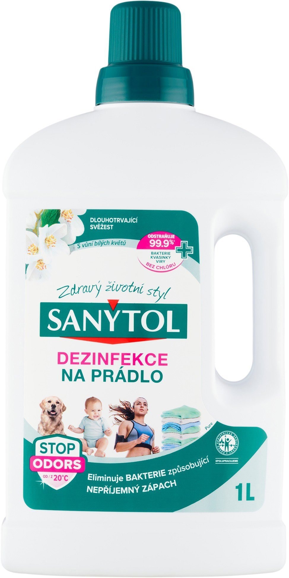 SANYTOL Dezinfekce na prádlo bílé květy 1 l