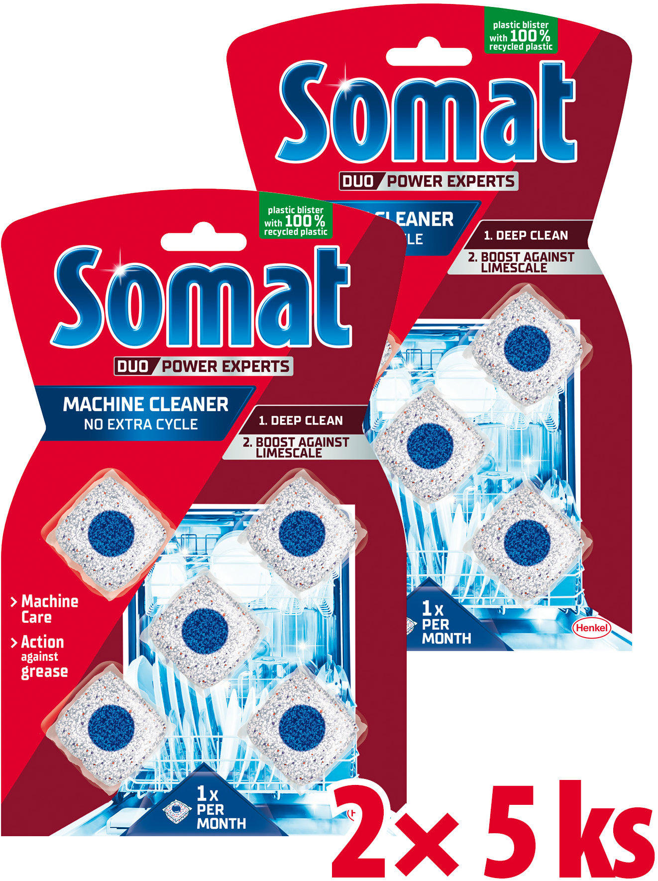 SOMAT čistič myčky v tabletách 2× 5 ks