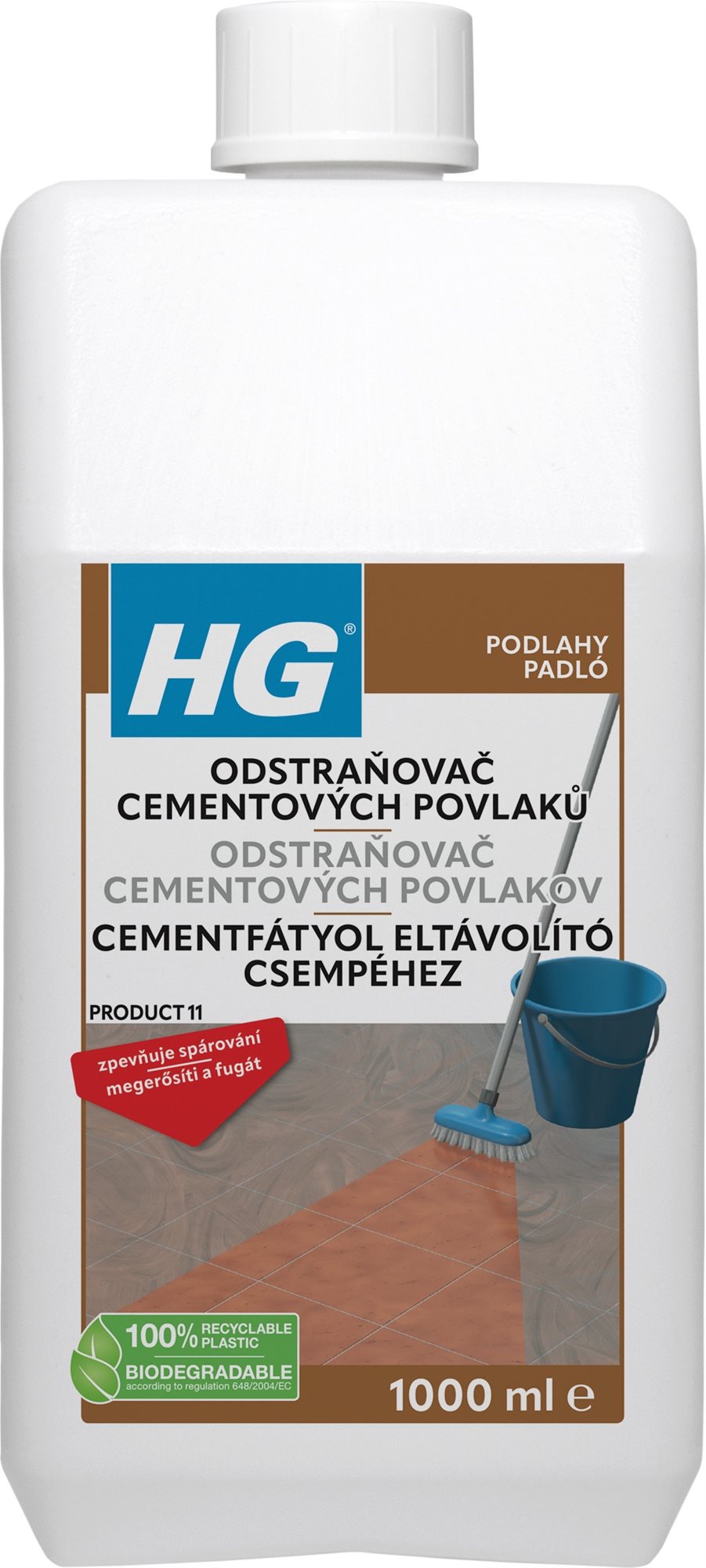 HG odstraňovač cementových povlaků 1 l
