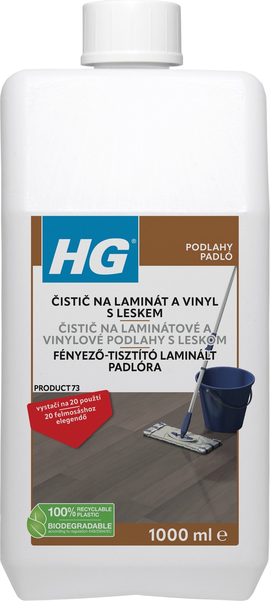 HG čistič na laminát a vinyl s leskem 1 l