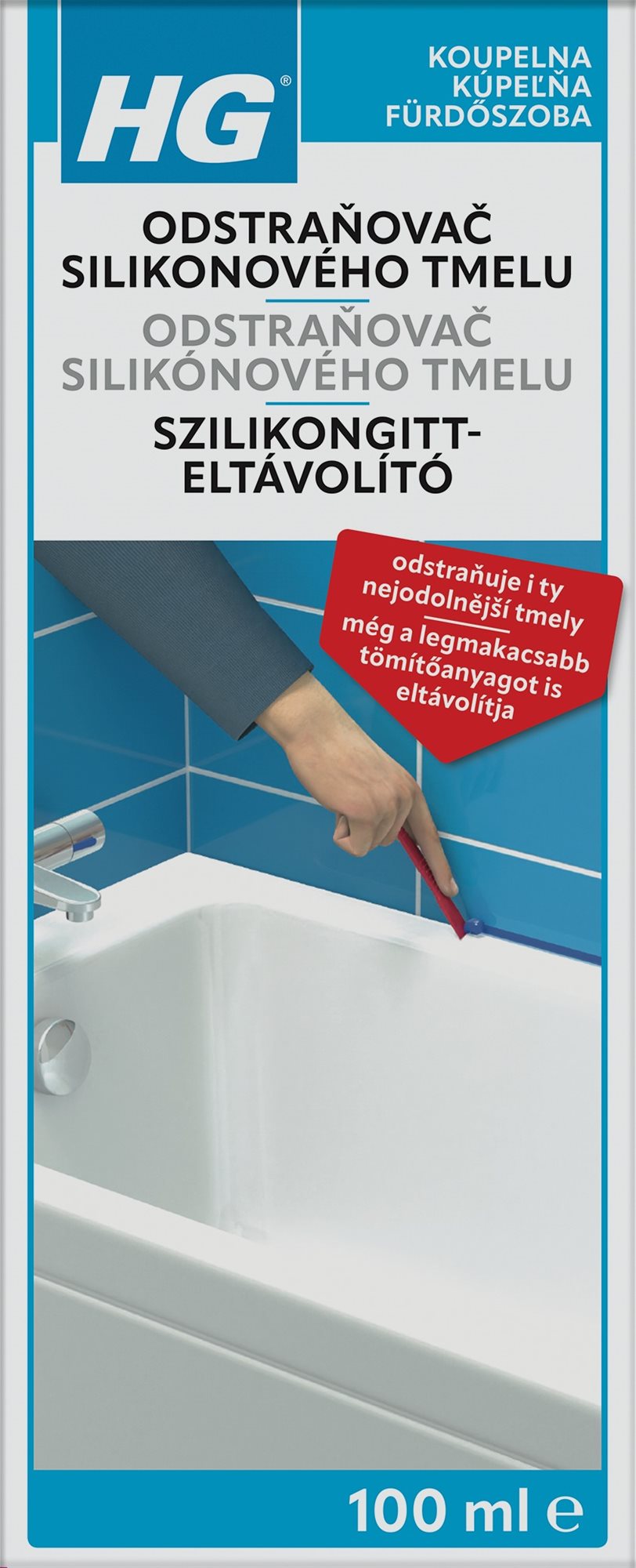 HG odstraňovač silikonového tmelu 100 ml