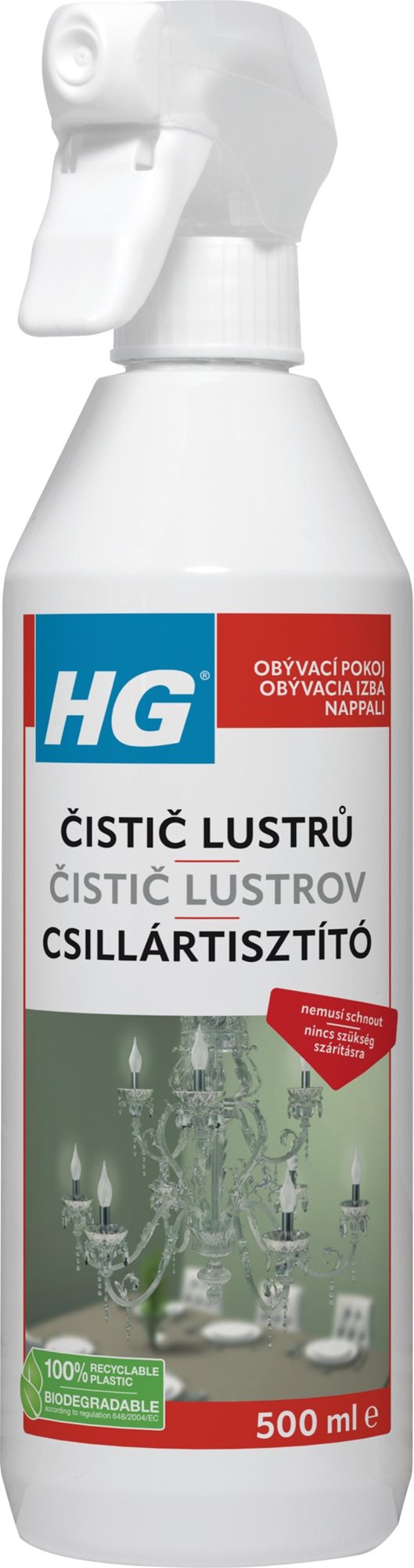 HG čistič lustrů ve spreji 500 ml