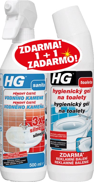HG vodní kámen 3× silnější + gel 500 ml