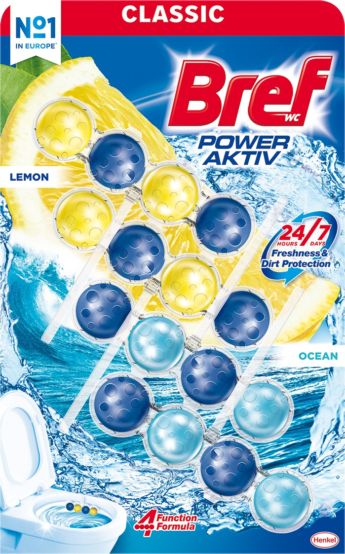 BREF Power Aktiv Lemon & Ocean 4× 50 g