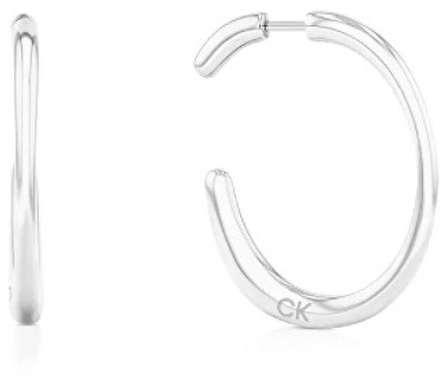 Calvin Klein Oboustranné kruhové náušnice z oceli Elongated Drops 35000452