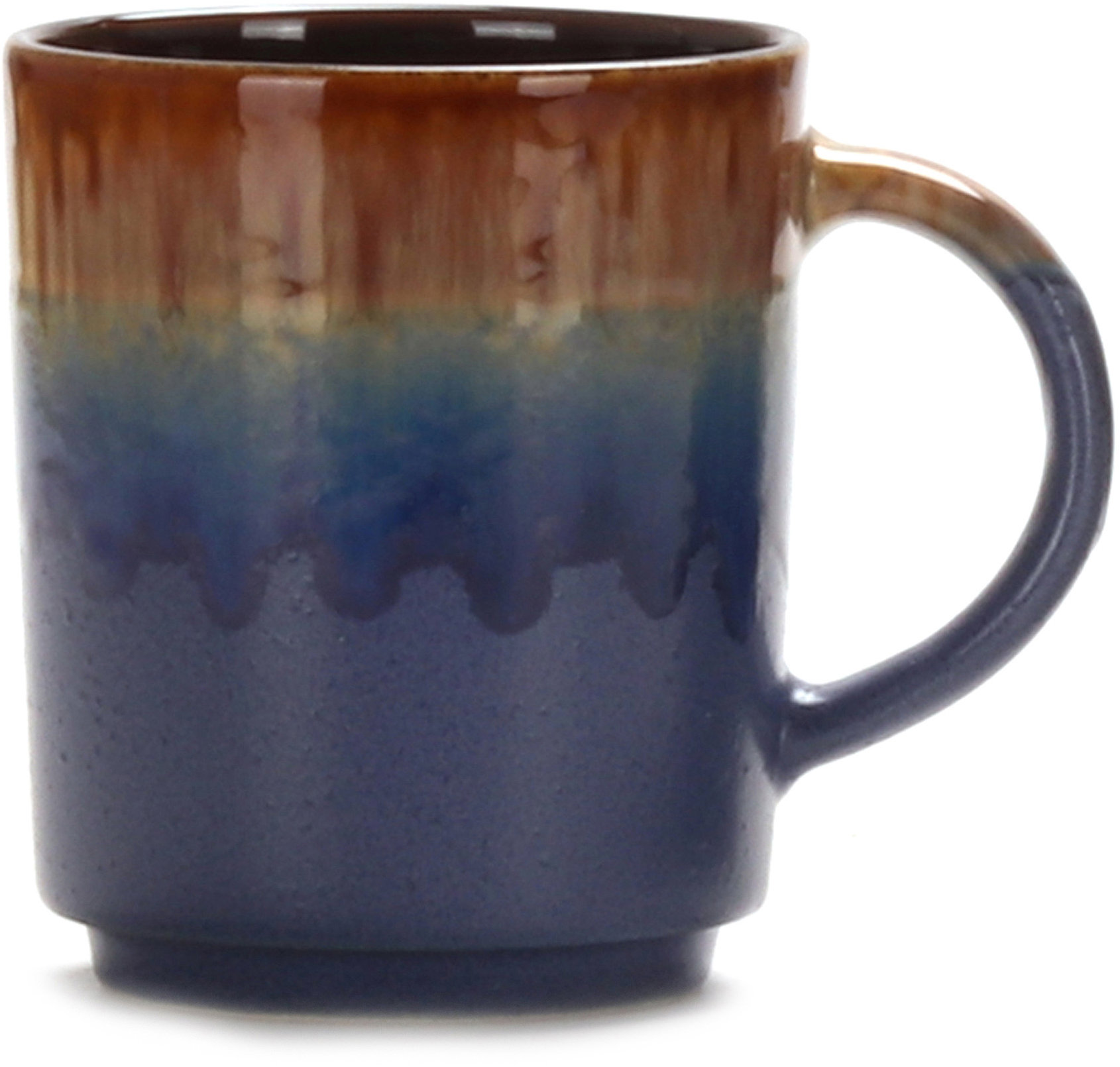 Clay Hrnek Dusk – keramika, 420 ml, přechod modro - hnědý