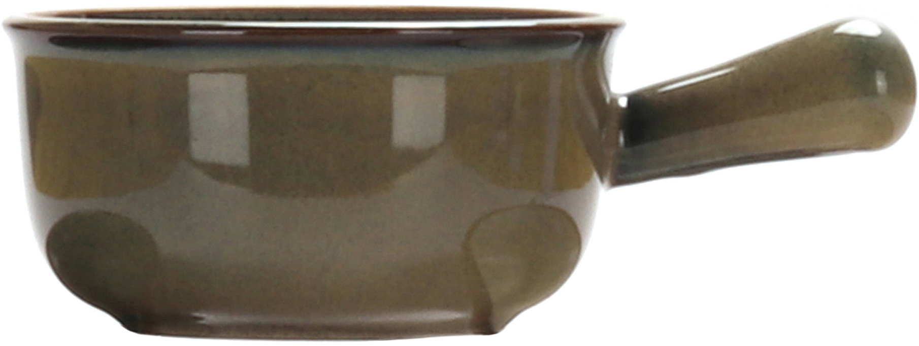Clay Keramická miska Cotta s rukojetí 18 × 6,5 cm, zelená