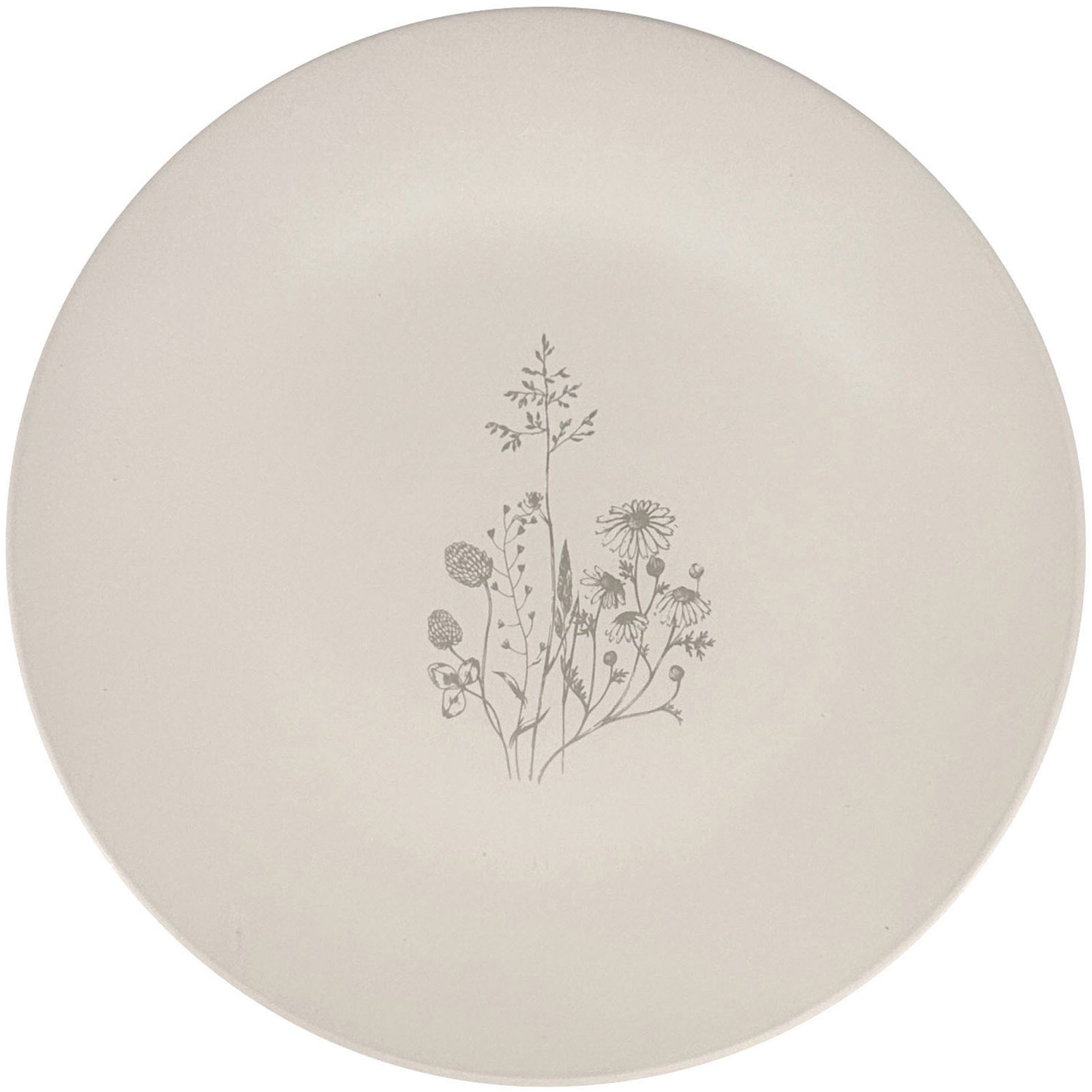 Clay Keramický mělký talíř Cream Charm o 26,5 cm, smetanový / taupe