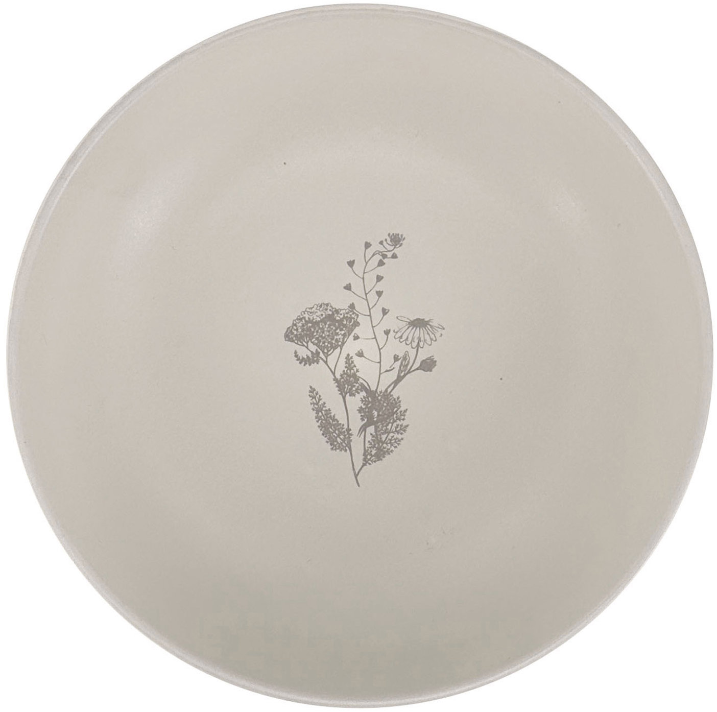 Clay Keramický hluboký talíř Cream Charm o 22 cm, smetanový / taupe