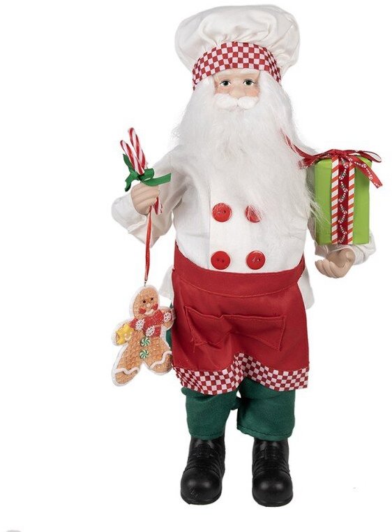 Clayre & Eef Santa Claus kuchař 46 cm