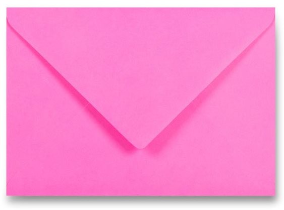 Balení papírových obálek CLAIREFONTAINE C5 růžová 120g