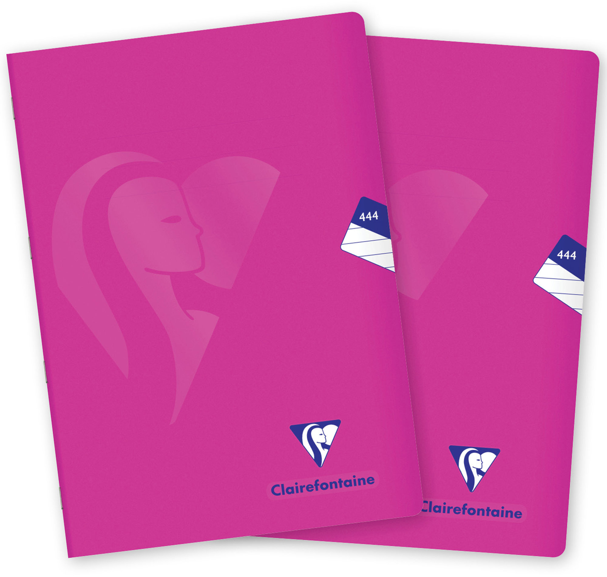 CLAIREFONTAINE Mimesys PP, A4 "444" linkovaný, 40 listů, růžový - sada 2 ks
