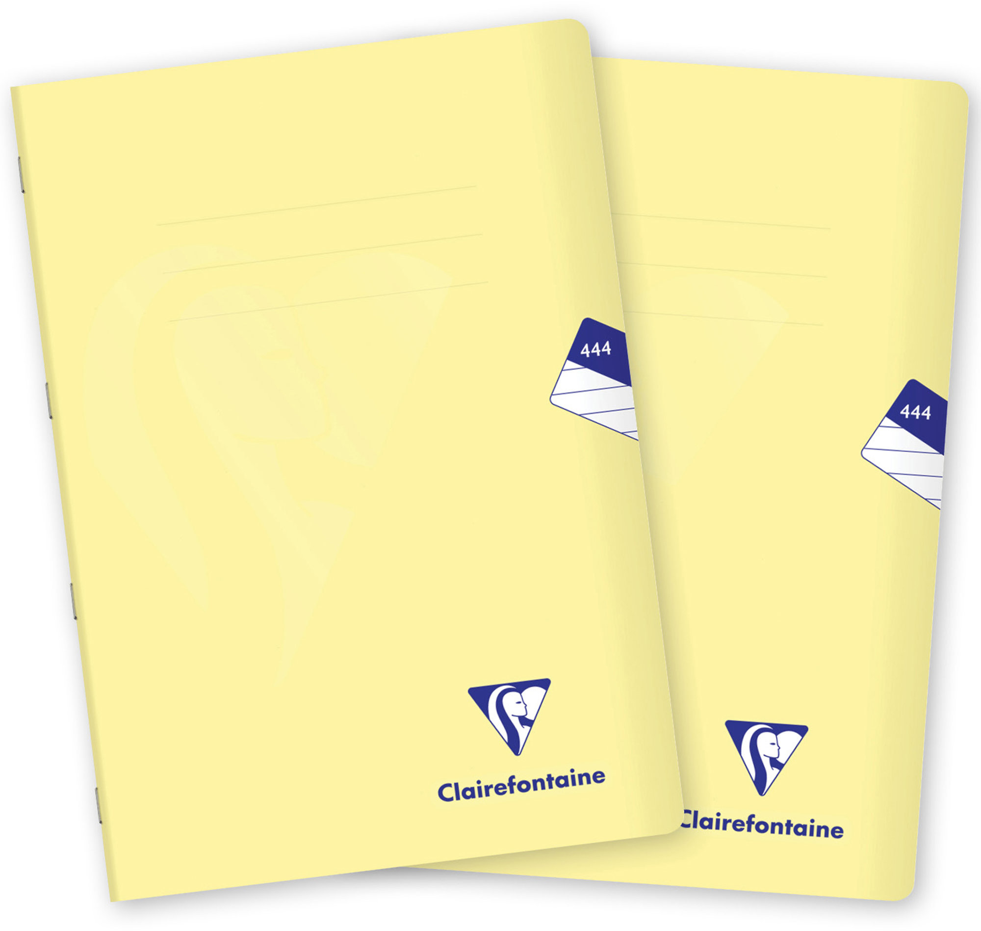 CLAIREFONTAINE Mimesys pastel PP, A4 "444" linkovaný, 40 listů, citrónový - sada 2 ks