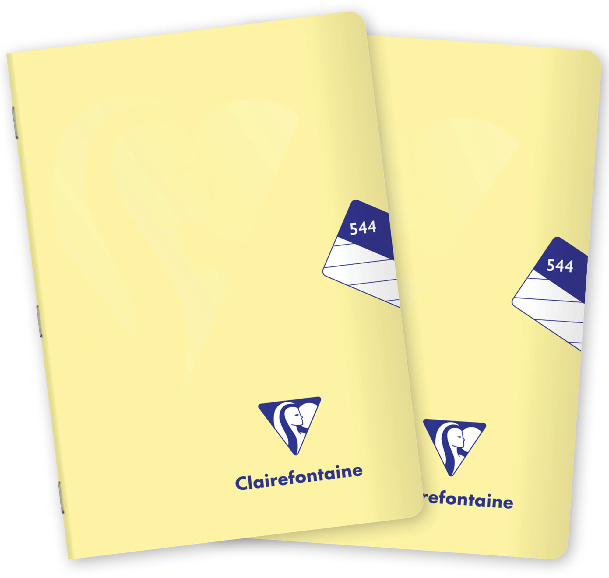 Kvalitní papír CLAIREFONTAINE Mimesys pastel PP, A5 "544" linkovaný, 40 listů, citrónový - sada 2 ks.