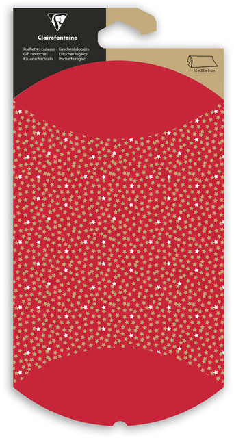 CLAIREFONTAINE dárkové pouzdro Hvězdy kraft, 16 × 22 cm