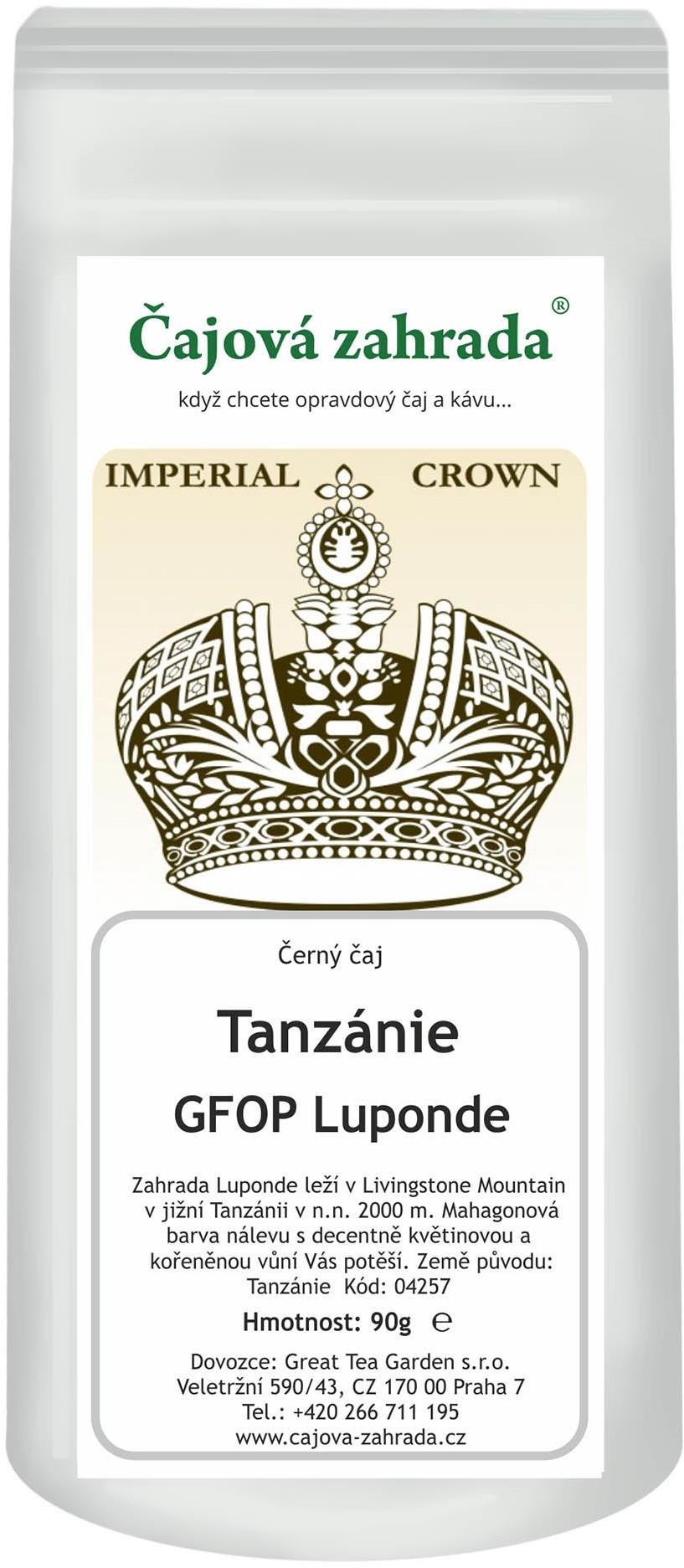 Čajová zahrada Tanzánie GFOP Luponde - černý čaj, 500g