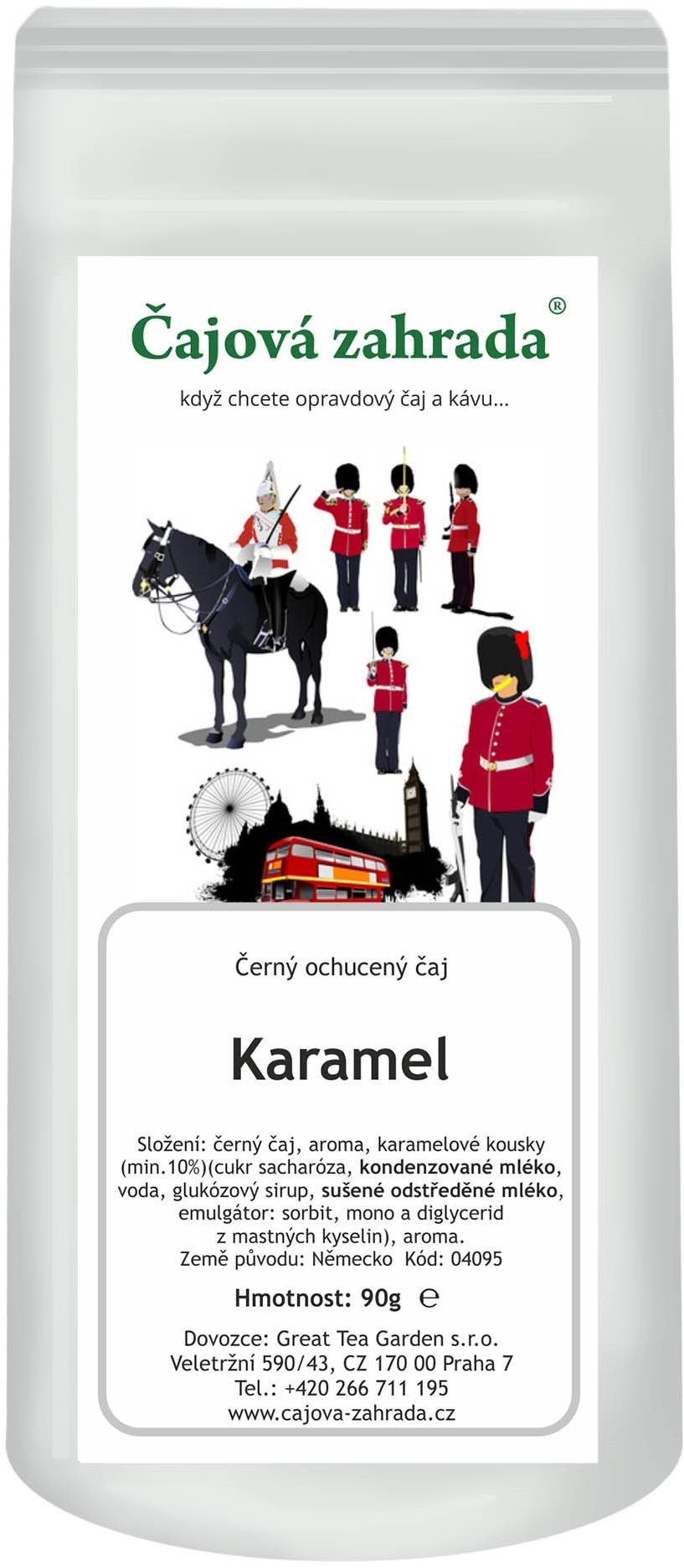 Čajová zahrada Karamel - černý ochucený čaj, 500g