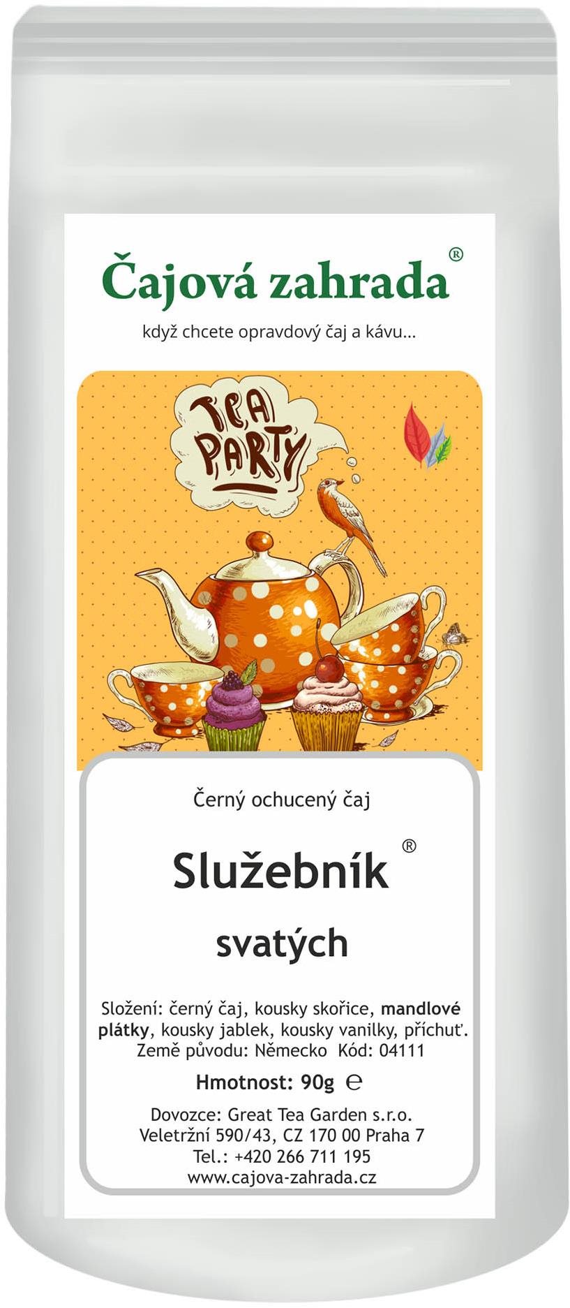 Čajová zahrada Služebník svatých ® - černý ochucený čaj, 500g