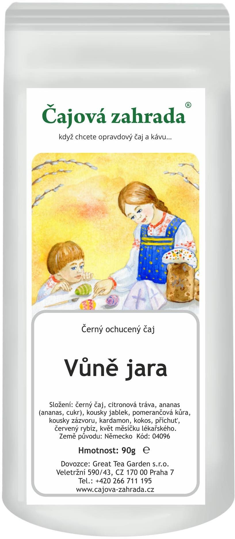 Čajová zahrada Vůně jara - černý ochucený čaj, 90g