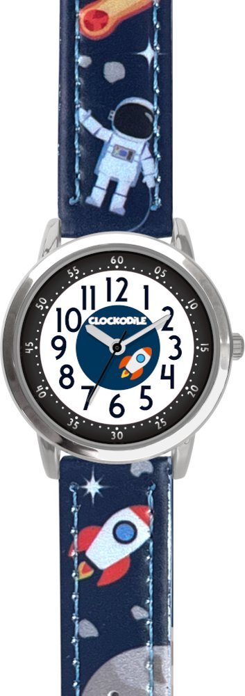 CLOCKODILE Dětské hodinky VESMÍR, svítící, chlapecké, tmavě modré