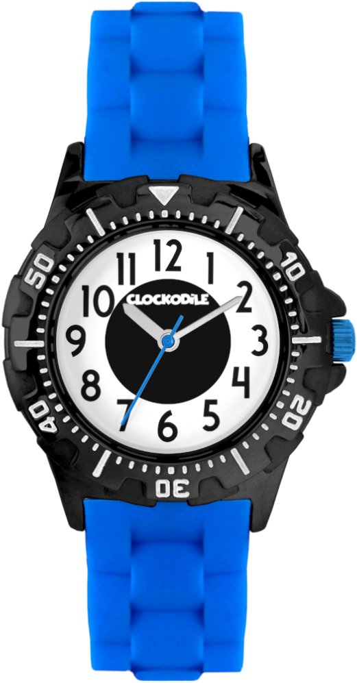 CLOCKODILE Dětské hodinky SPORT 4.0, sportovní, svítící, chlapecké, modro - černé