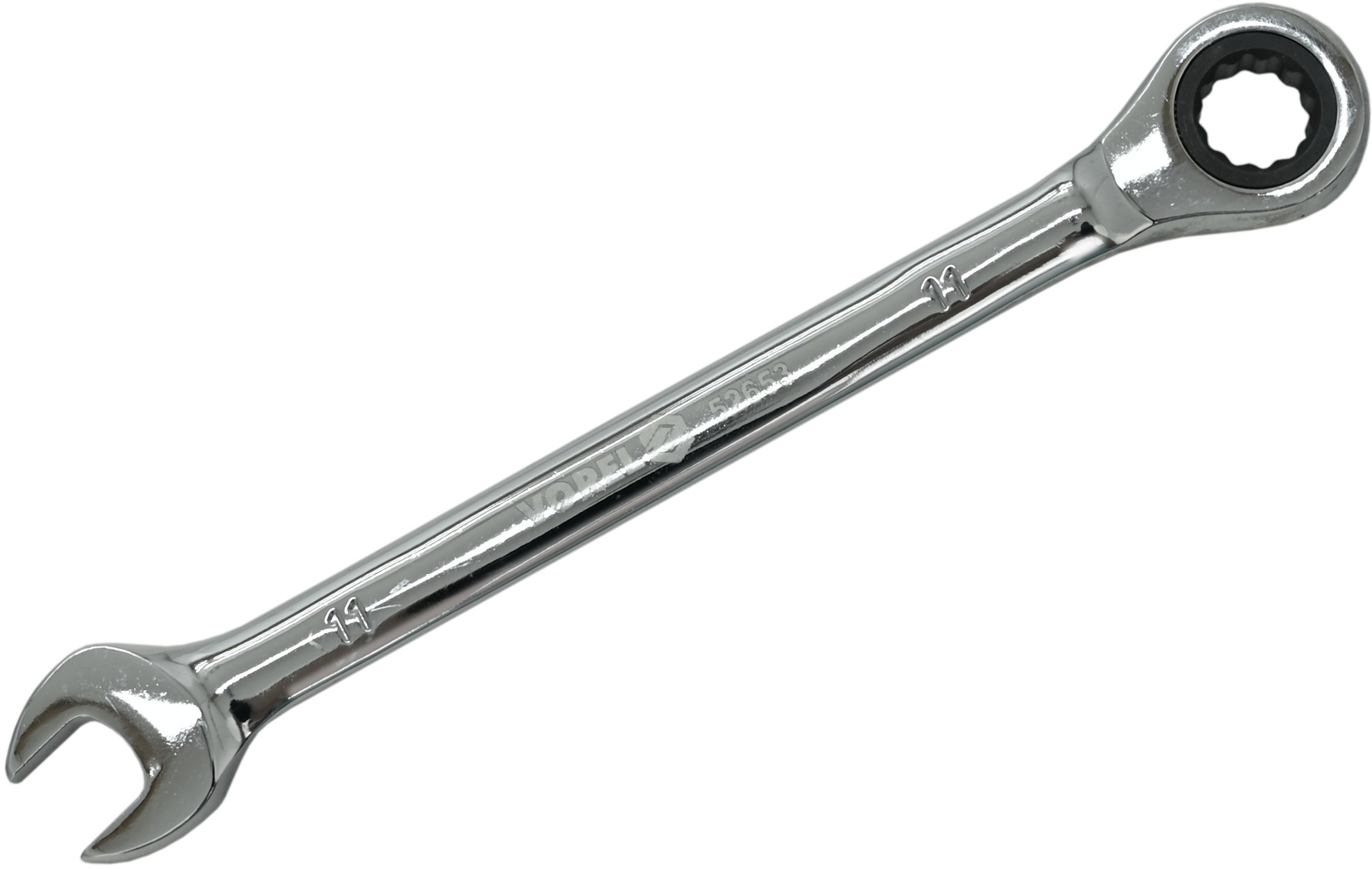 VOREL Klíč očkoplochý ráčnový 11 mm CrV TO-52653