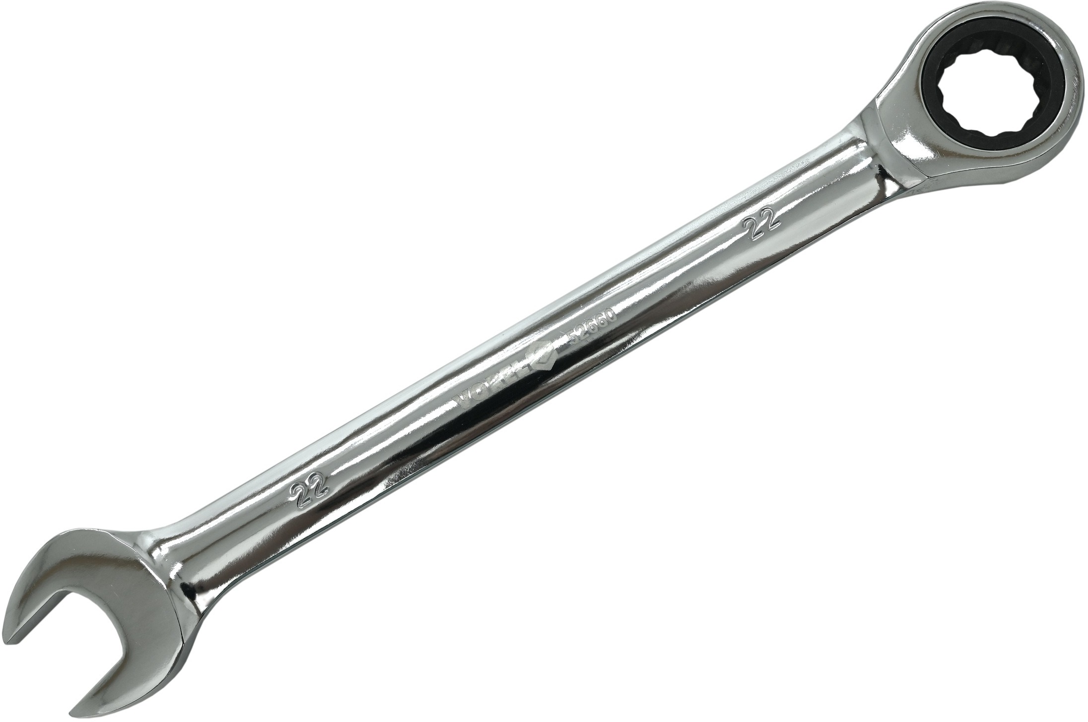 VOREL Klíč očkoplochý ráčnový 22 mm CrV TO-52660