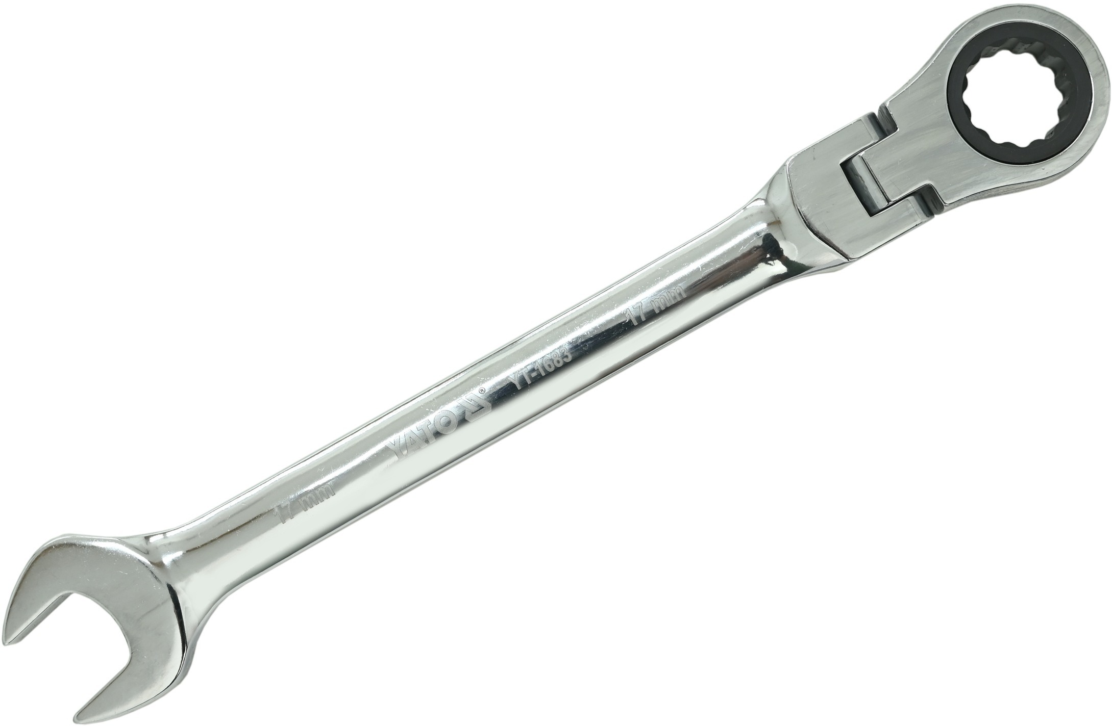 YATO Klíč očkoplochý ráčnový 17 mm s kloubem YT-1683