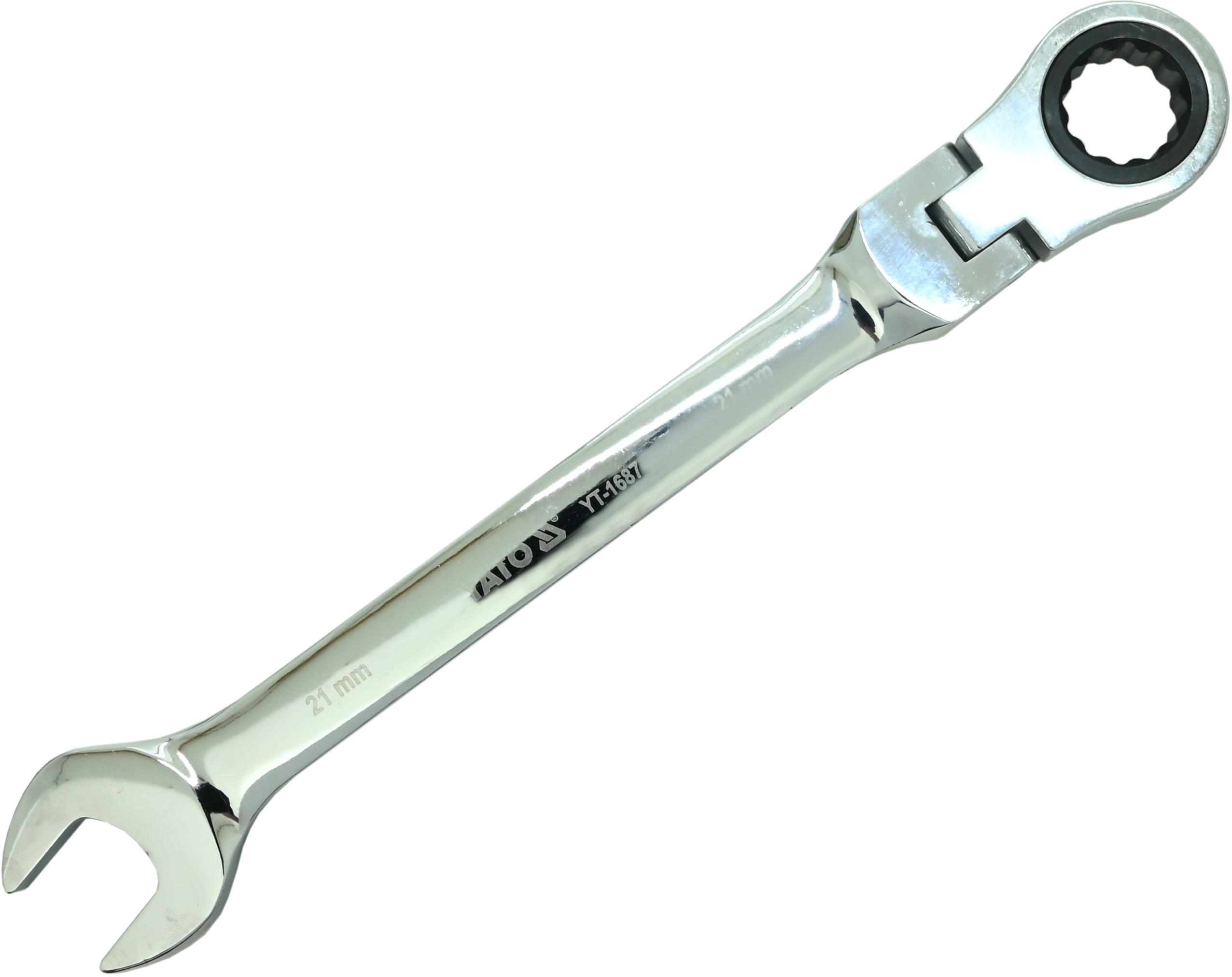 YATO Klíč očkoplochý ráčnový 21 mm s kloubem YT-1687