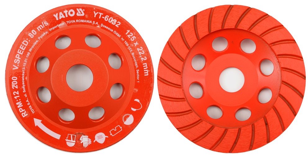 YATO Kotouč diamantový 125 x 22,2 mm brusný YT-6032
