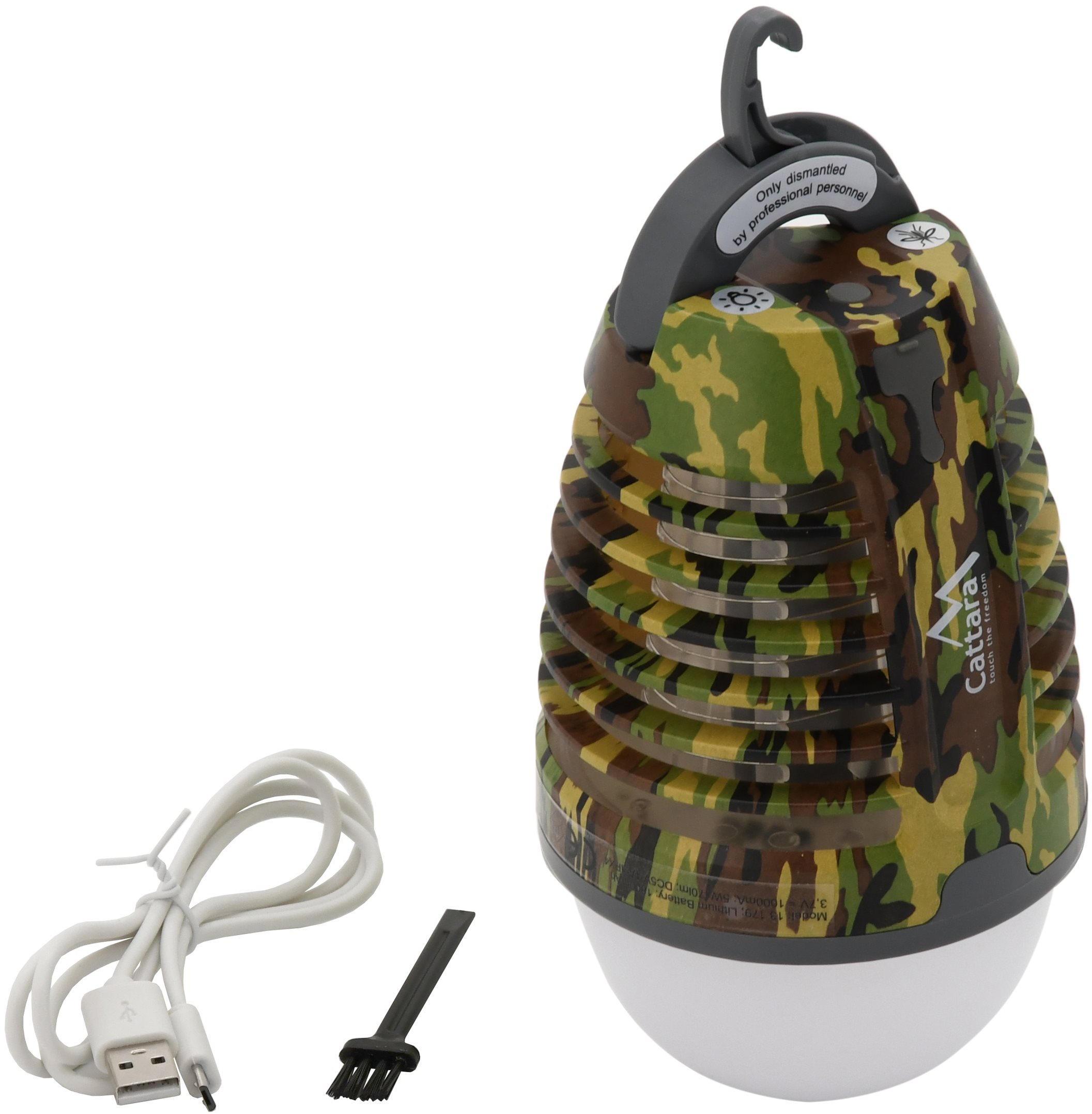 CATTARA Svítilna PEAR ARMY nabíjecí + lapač hmyzu 13179 (1x1,8 Ah)