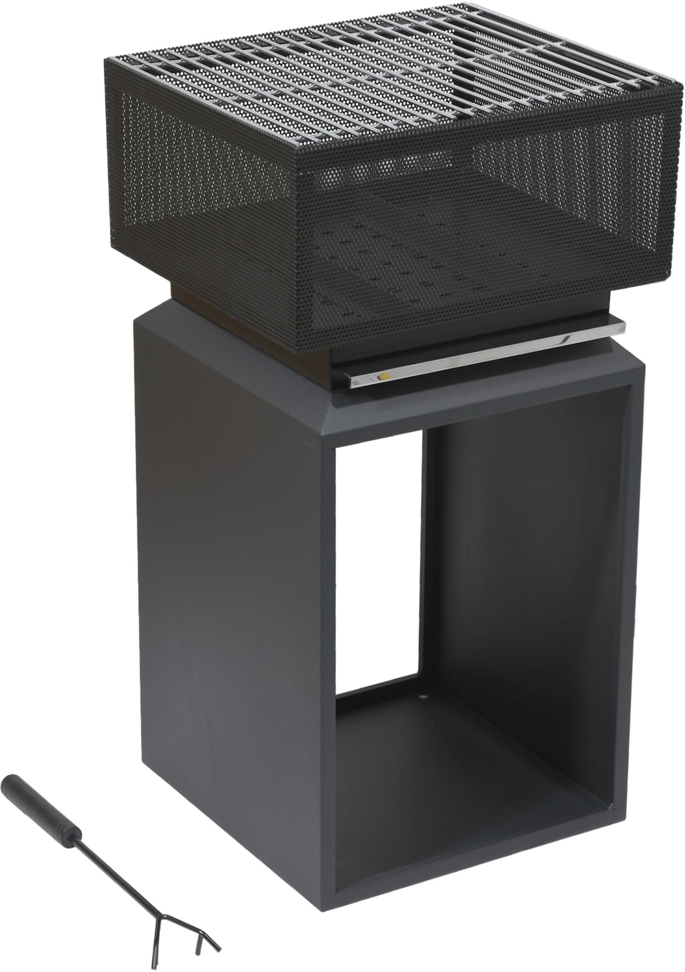 CATTARA Ohniště CUBE s mřížkou 74cm