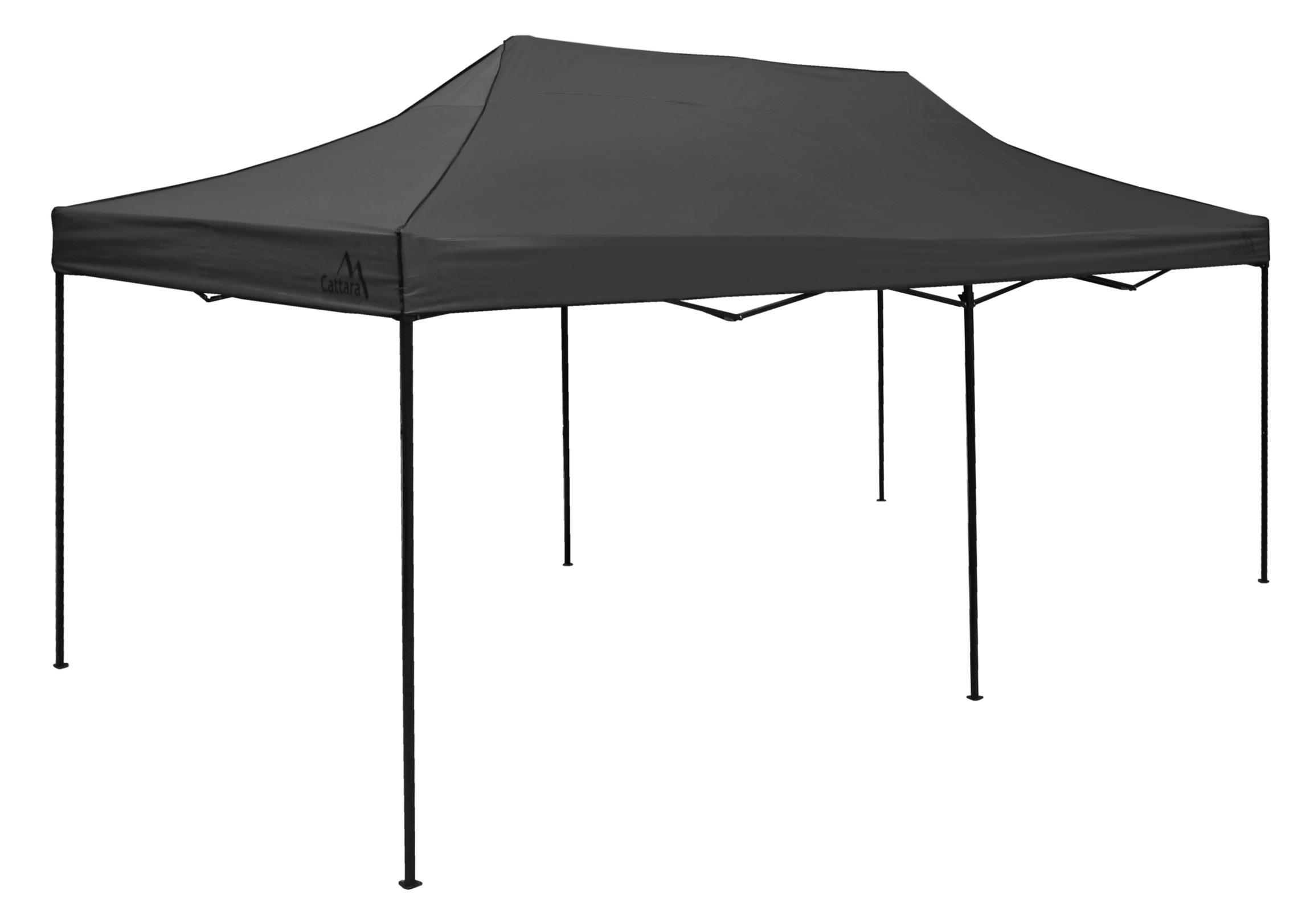 CATTARA Zahradní altán nůžkový 3 x 6m WATERPROOF, šedý