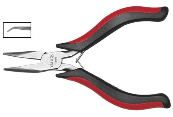 YATO Kleště prodloužené ohnuté 115 mm mini YT-2084