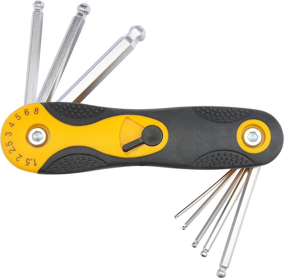 VOREL Klíče TORX s kuličkou v sadě TO-56505