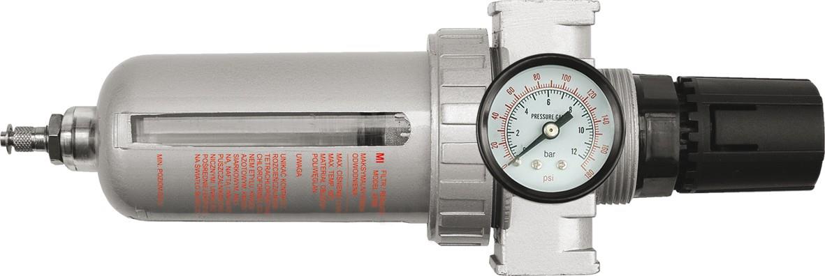 VOREL Regulátor tlaku vzduchu 1/2", 0-1MPa, s filtrem TO-81553